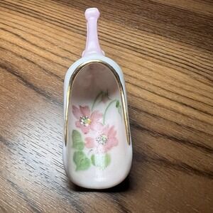 Miniature Scoop Hand Painted Floral China Vintage